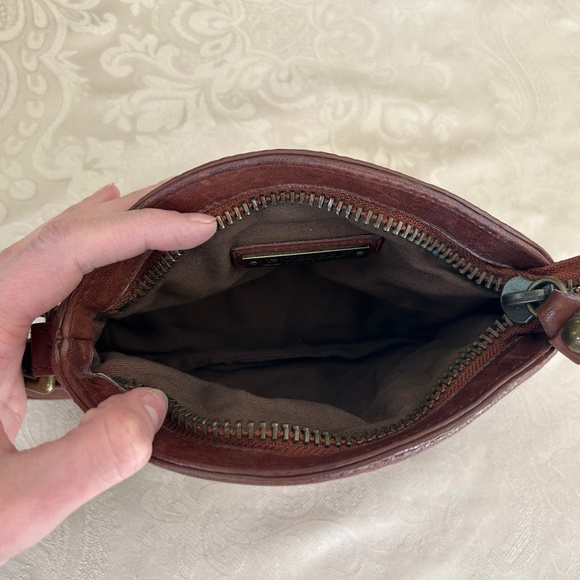 Linea Pelle Gillian Clutch/Wristlet, Dark Brown Leather - Picture 6 of 9